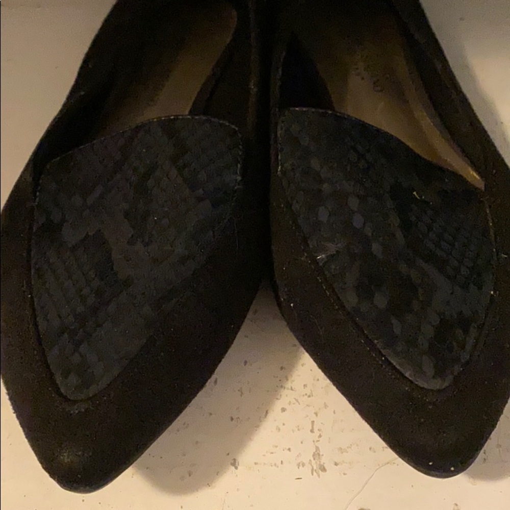 Christian Siriano black flats, 8-1/2